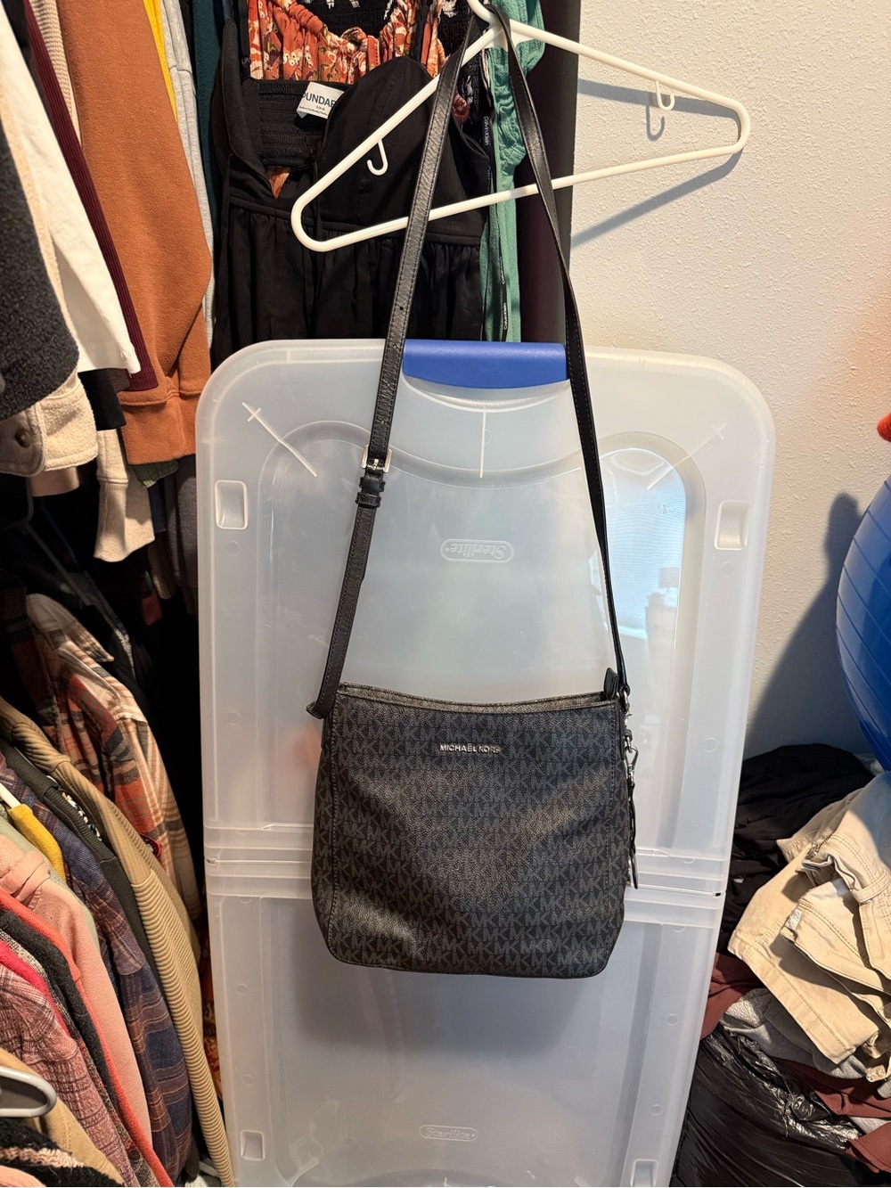 Michael Kors Black Signature Messenger Bag